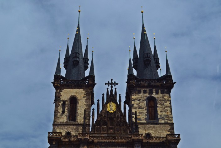 The twin steeples of Tyn Church